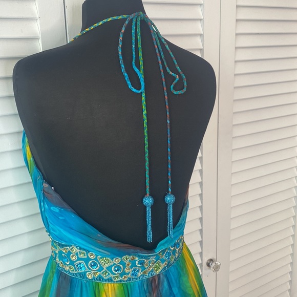 Blush Prom by Alexia NWT Rainbow Halter Dress - Picture 6 of 11